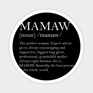 Mamaw Definition Grandma Mother Day Gifts Women Magnet
